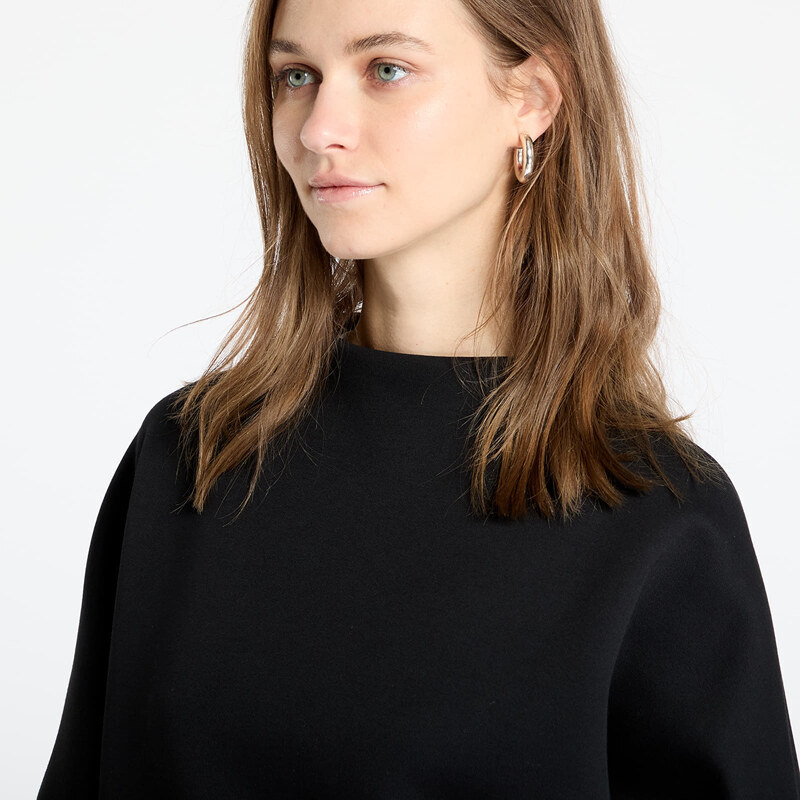 adidas Originals Mikina adidas Neuclassics Oversized Mock Neck Sweatshirt Black/ Cream White S