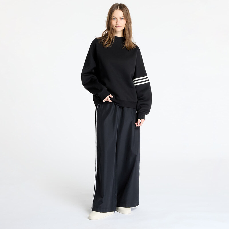 adidas Originals Mikina adidas Neuclassics Oversized Mock Neck Sweatshirt Black/ Cream White S