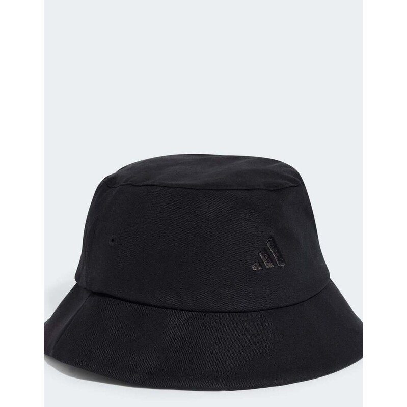 adidas performance 3-stripes bucket hat in black / white 115078664