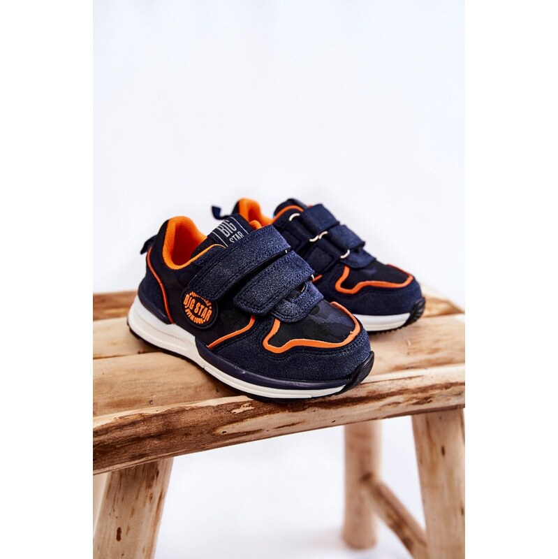BIG STAR SHOES Dětská sportovní obuv na suchý zip Memory Foam