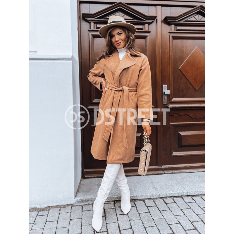 Dámský přechodný kabát NANCY Barva kamelová DSTREET