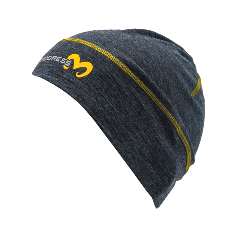 Merino čepice PROGRESS Mw Beanie šedý melír 117114715