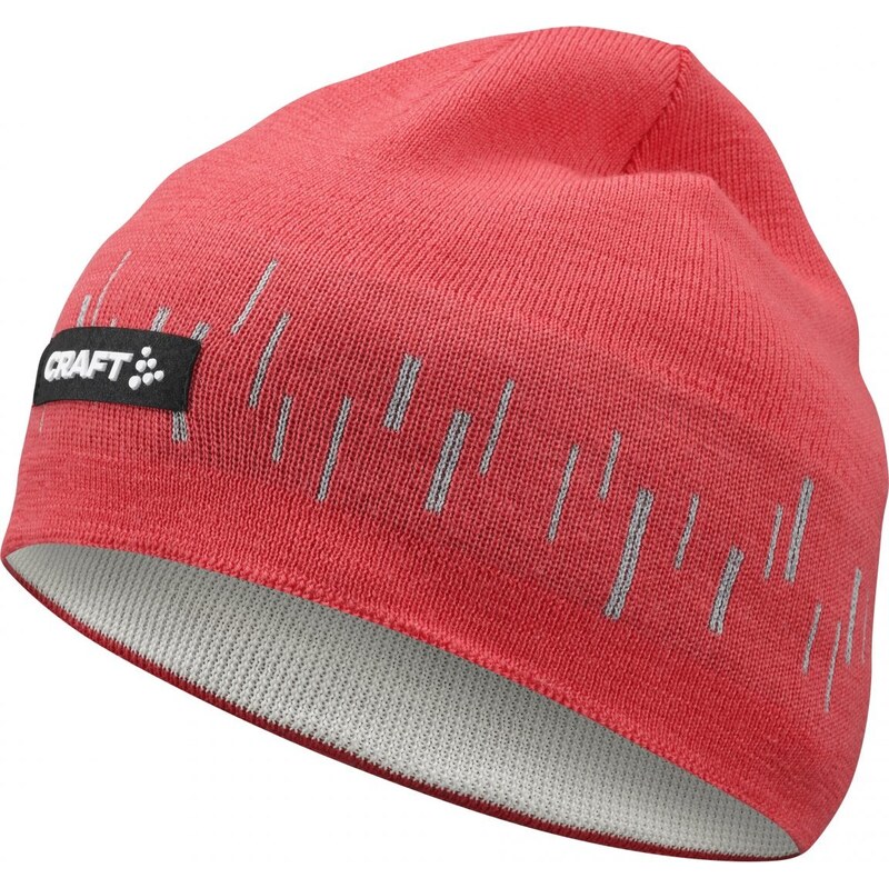 Pletená vlněná čepice CRAFT ADV Nordic Training Merino - červená 117114679