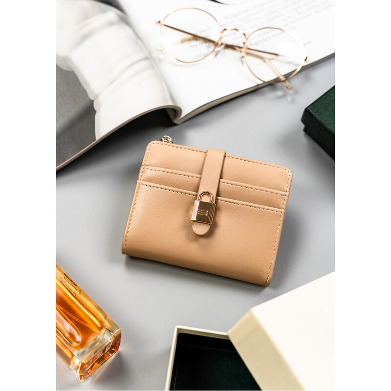 BASIC 4U Cavaldi Béžová stylová střední peněženka M731 93050078