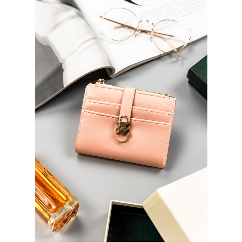BASIC 4U Cavaldi Růžová stylová střední peněženka M726 93050083