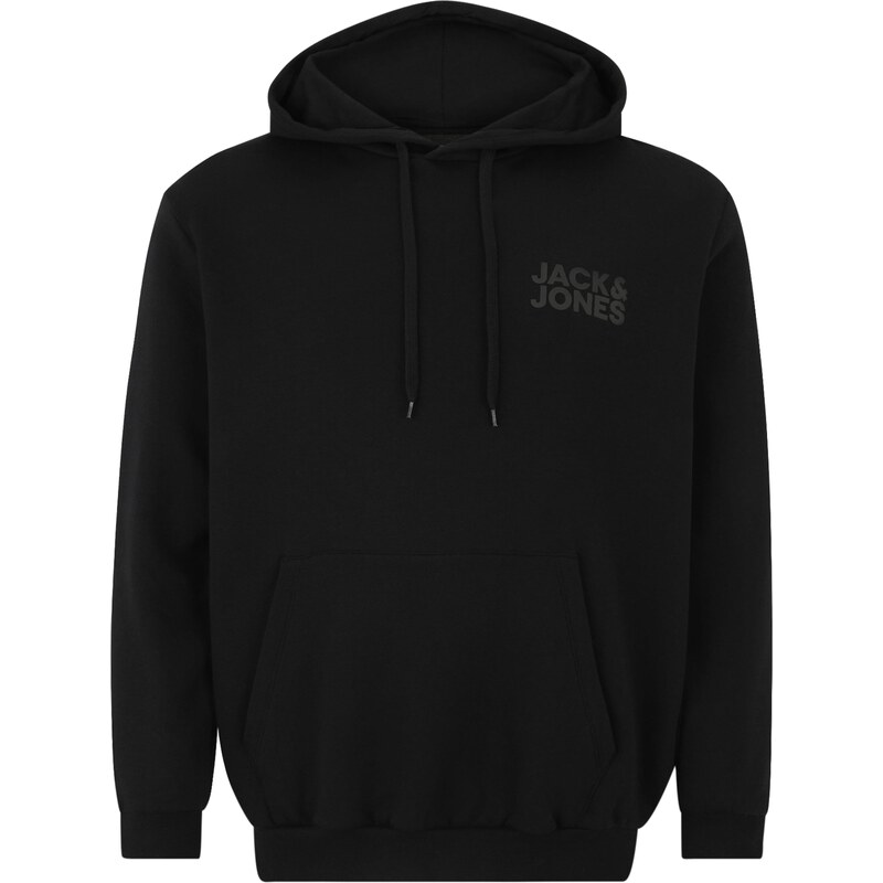 Jack & Jones Plus Mikina JJECorp šedá / černá