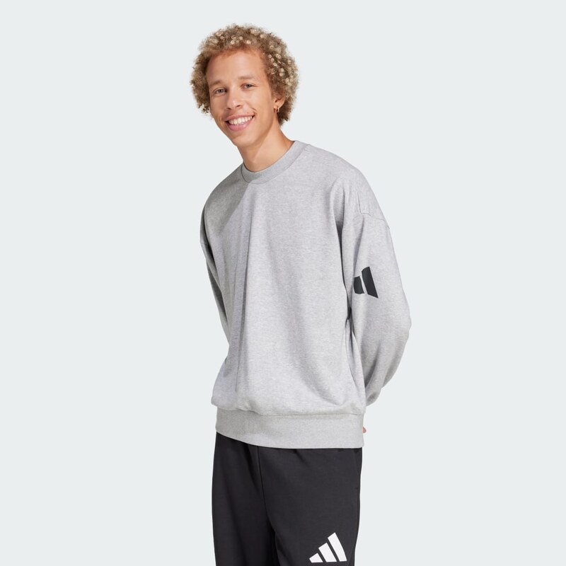 Adidas Mikina Essentials Loose Fit 3 Bar Logo