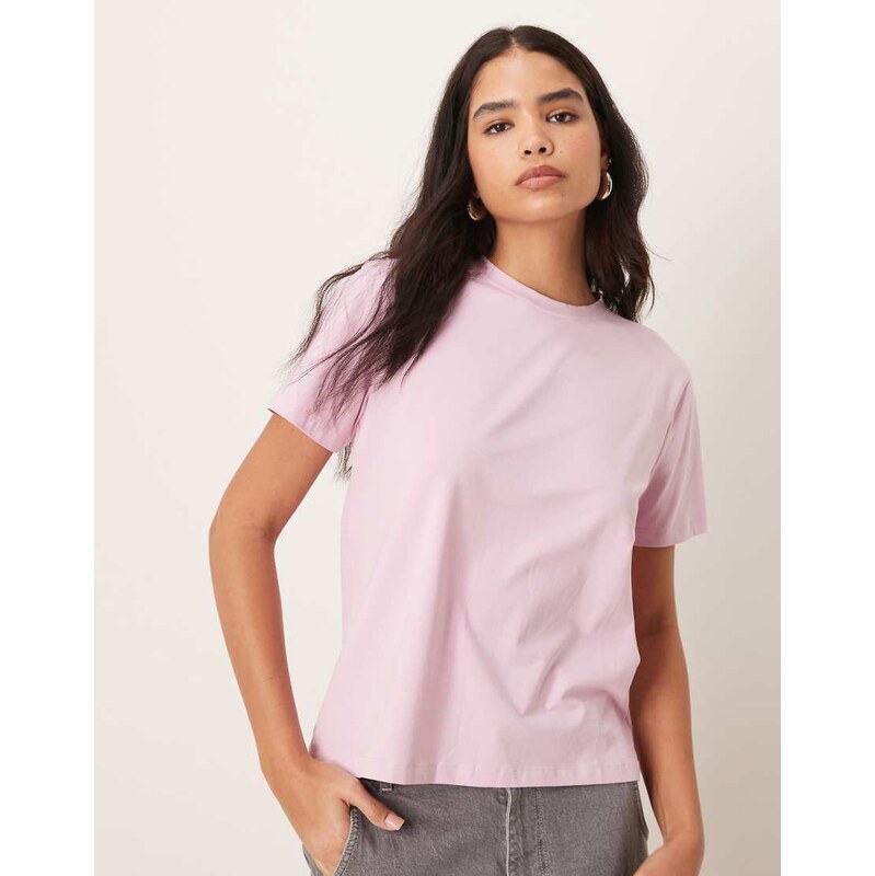Vila oversized boyfriend fit t-shirt in orchid pink 102833535