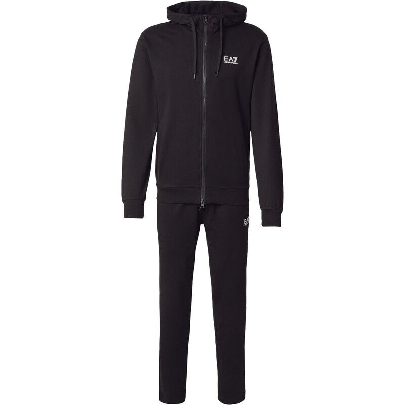 EA7 Emporio Armani Joggingová souprava černá / bílá