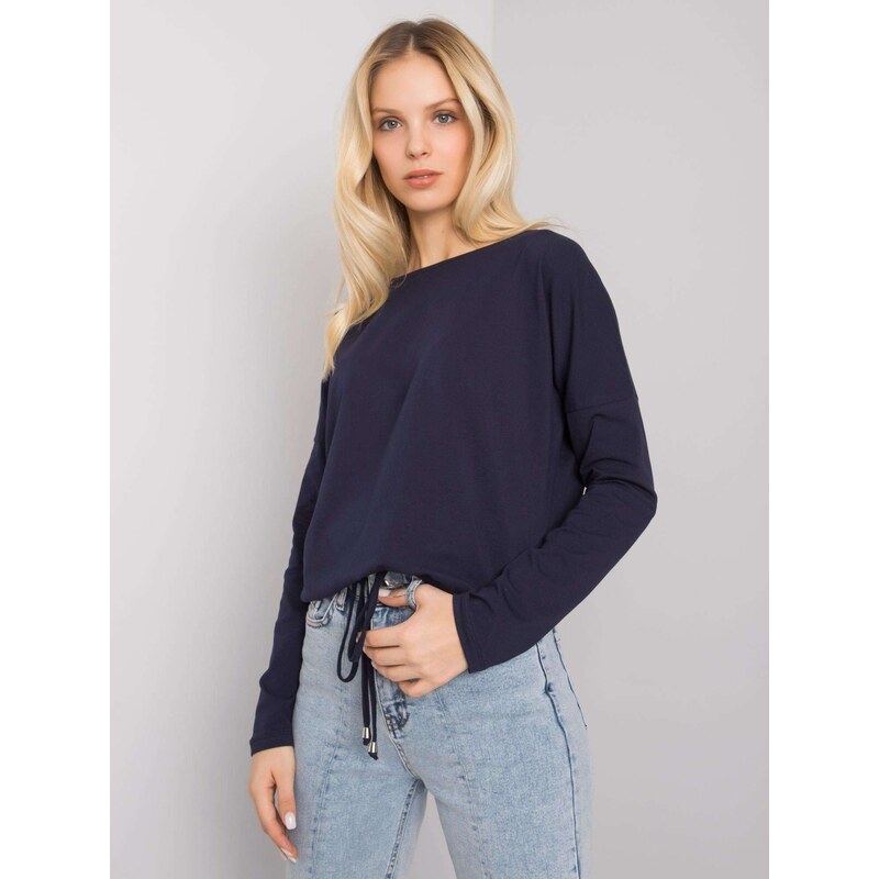 BASIC Feel Good Blouse-RV-BZ-5122.08P-navy blue