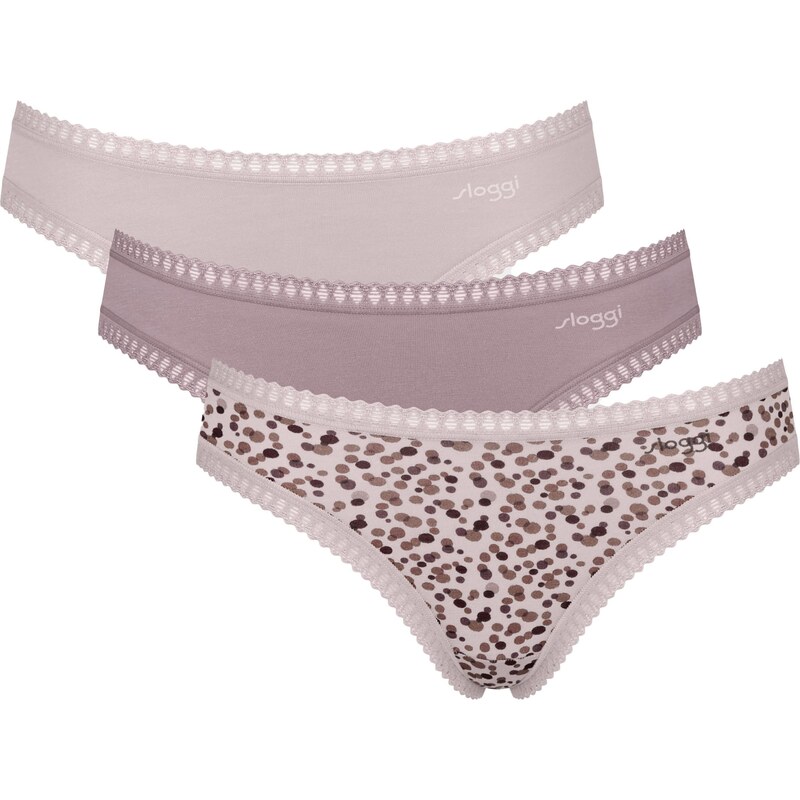 SLOGGI Kalhotky Go Crush pudrová / starorůžová / černá 98929571