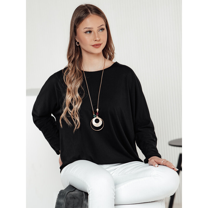DStreet Dámská oversize halenka s přívěskem