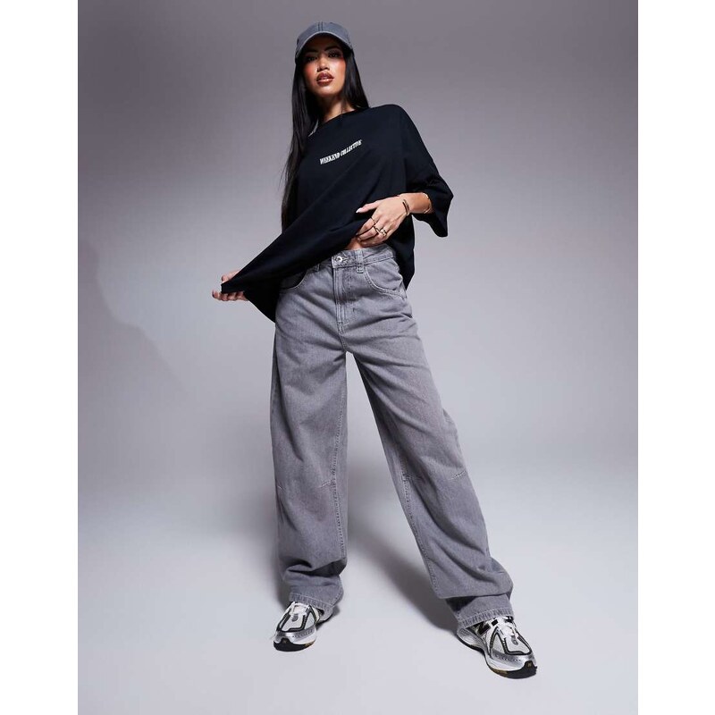 ASOS Weekend Collective Weekend Collective baggy barrel fit jeans in 104094604