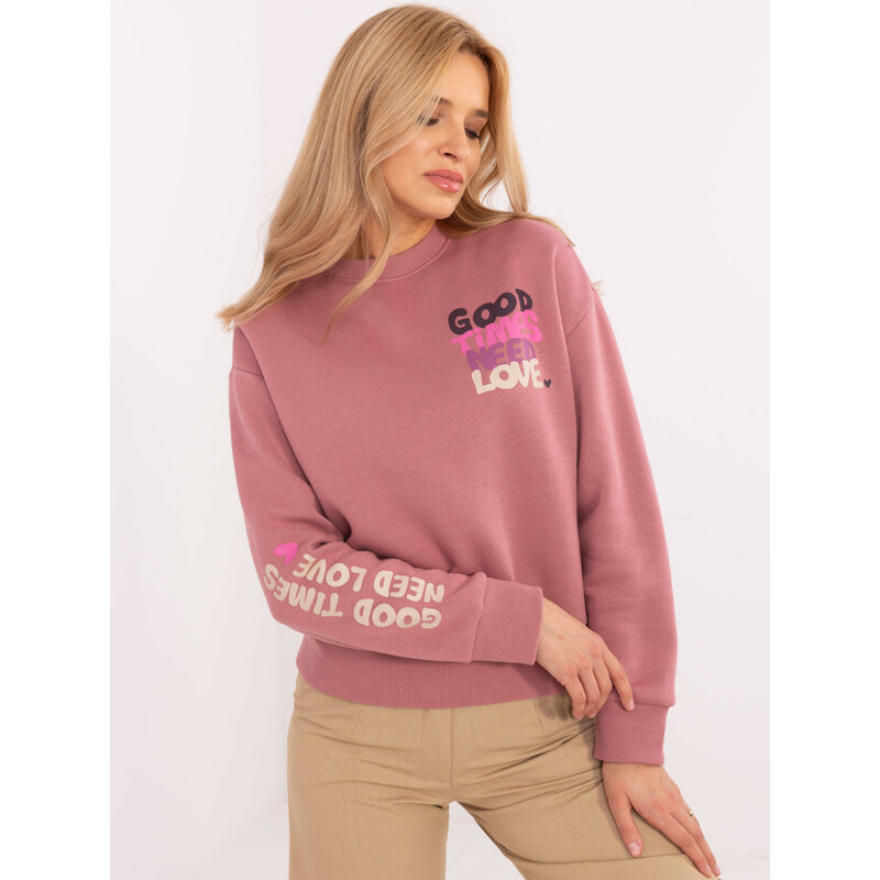 Sublevel Sweatshirt-D10600T02695A-dark pink
