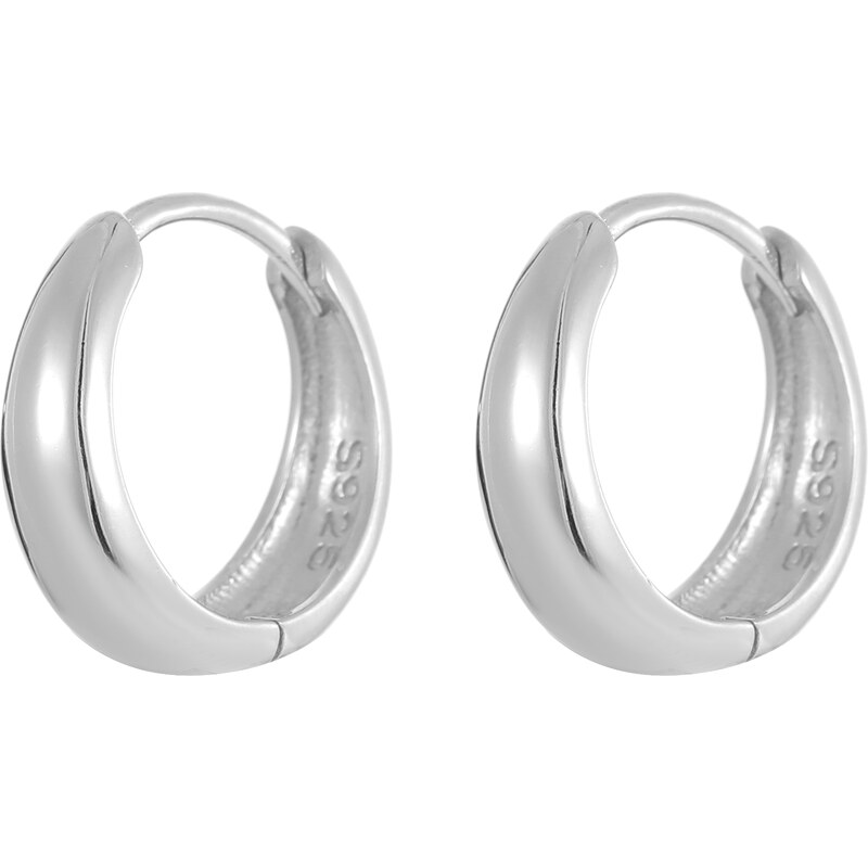 Olivie Stříbrné 12,5mm náušnice GOLD 9030