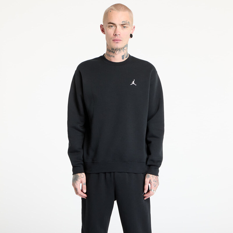 Mikina Jordan Brooklyn Fleece Mens Crew-Neck Sweatshirt Black/