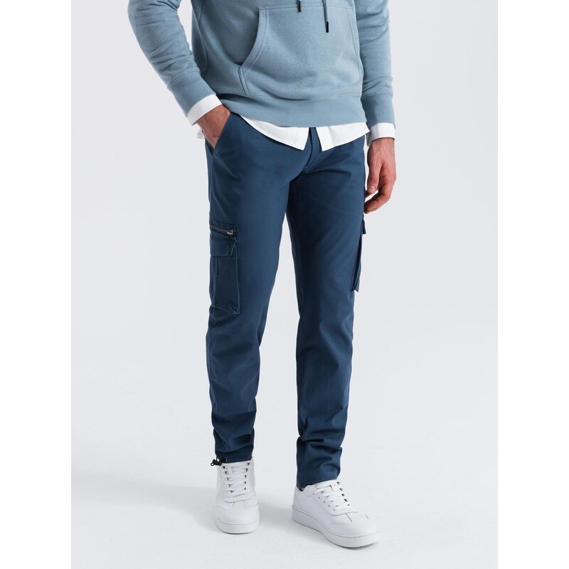 Ombre Mens cargo pants STRAIGHT LEG with triangle pins on pocket