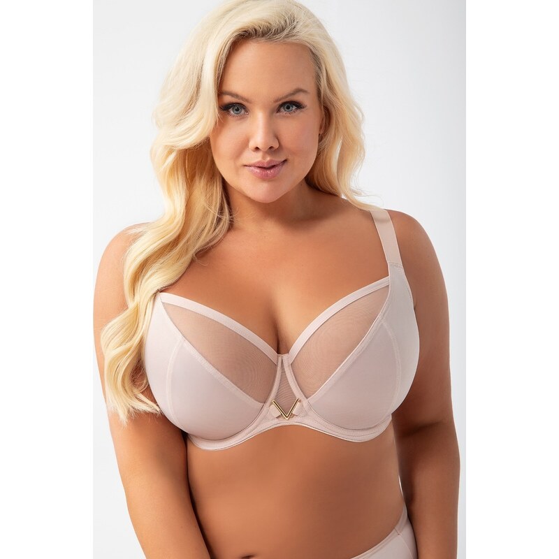 Béžová podprsenka Gorsenia Vicky 96553276