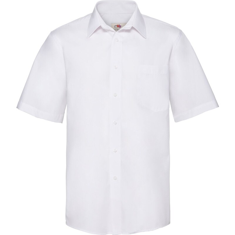 FRUIT OF THE LOOM F14•SHORT SLEEVE POPLIN SHIRT