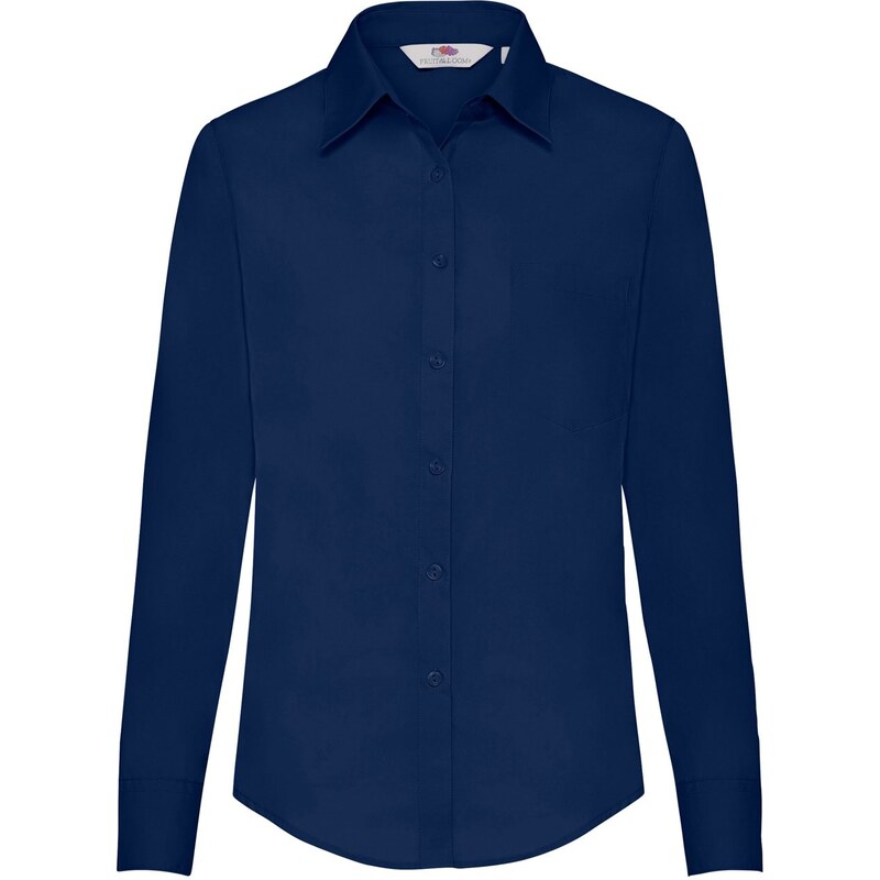 FRUIT OF THE LOOM F17•LADIES LONG SLEEVE POPLIN SHIRT 102231465