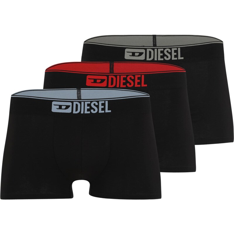 DIESEL Boxerky Damien chladná modrá / šedá / červená / černá