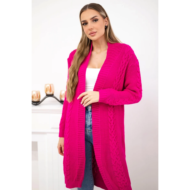 Kesi Svetr Cardigan kostkovaný khaki 104688249