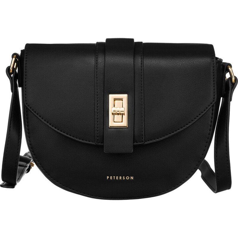 Peterson Černá crossbody kabelka ve tvaru podkovy