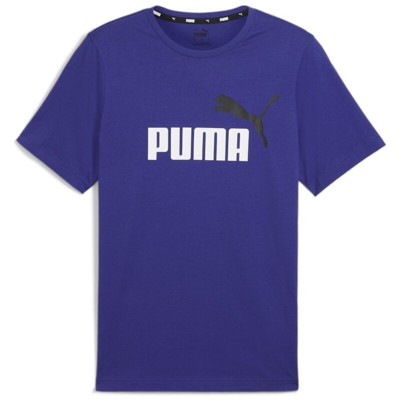 Puma ESS+ 2 Col Logo Tee blue