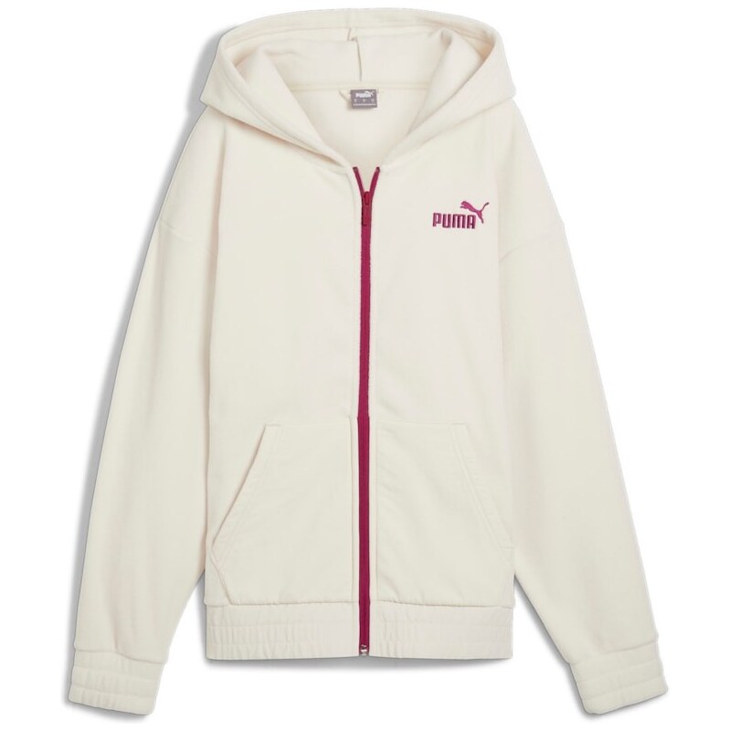 Puma ESS ELEVATED Winterized FZ Hoodie white