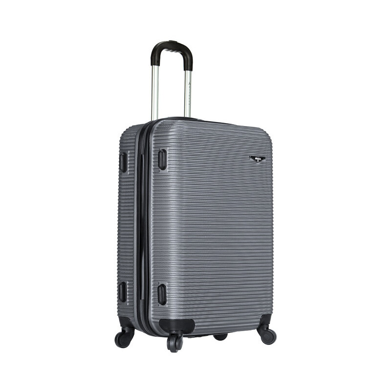 Azure Cestovní kufr SIROCCO 105L T-1039/3-70 stříbrná