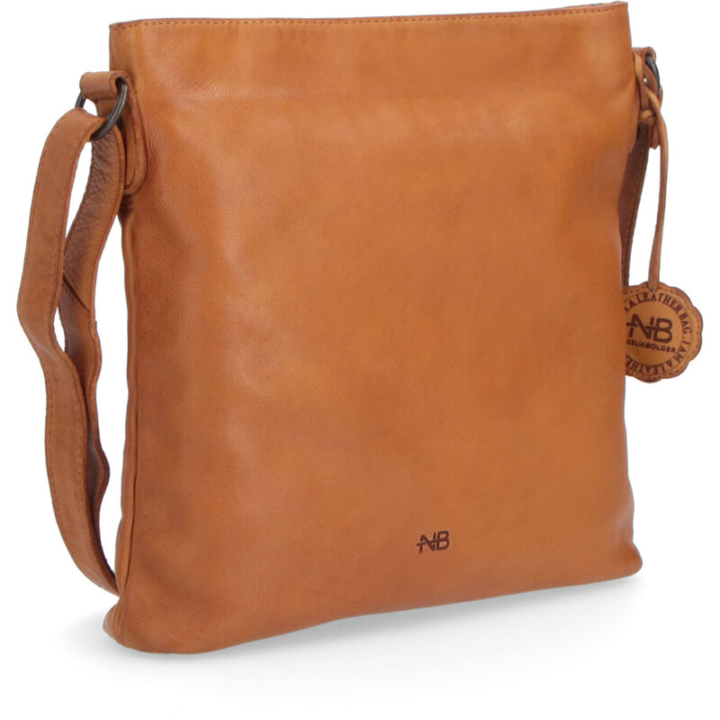 Kožená kabelka crossbody Noelia Bolger žlutá NB 2001 ZLU