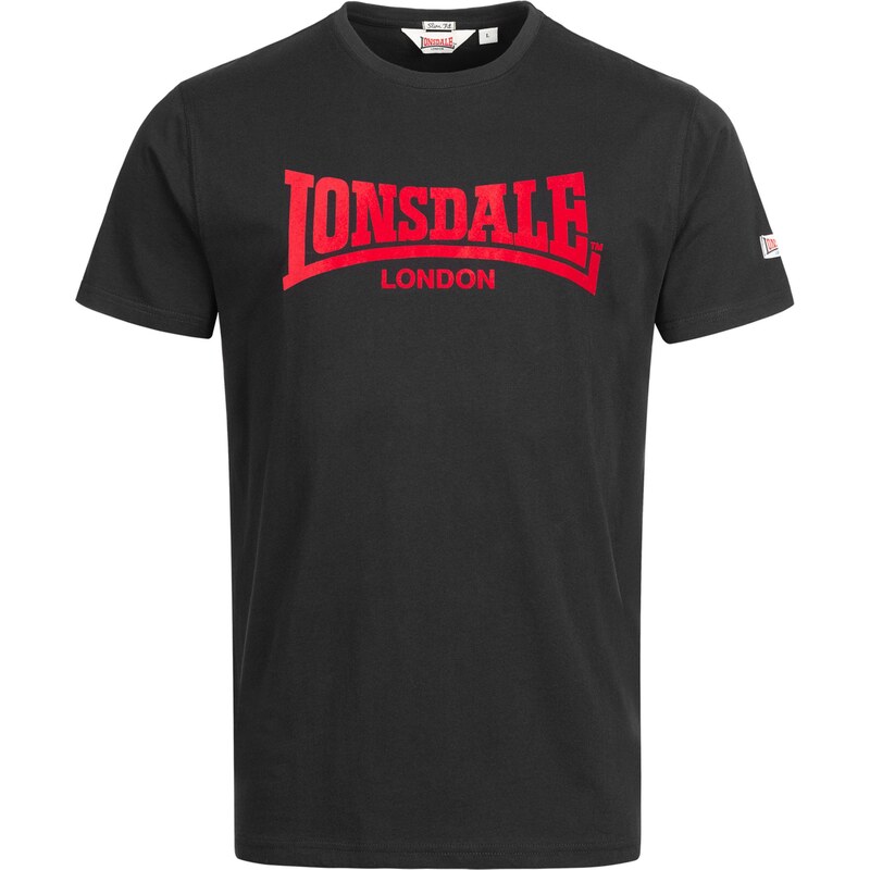 LONSDALE Tričko LL008 One Tone červená / černá