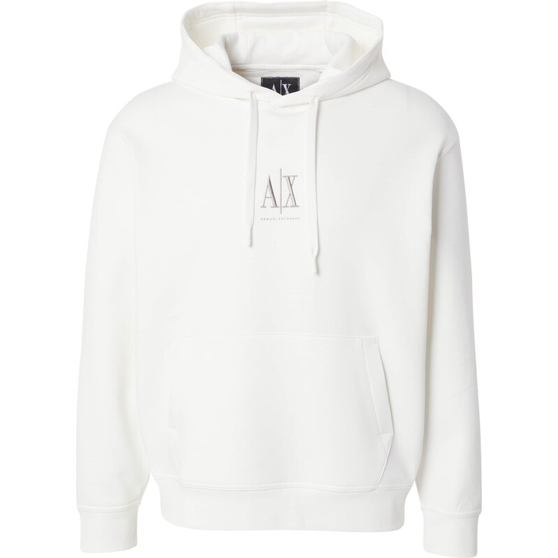 ARMANI EXCHANGE Mikina hnědá / offwhite