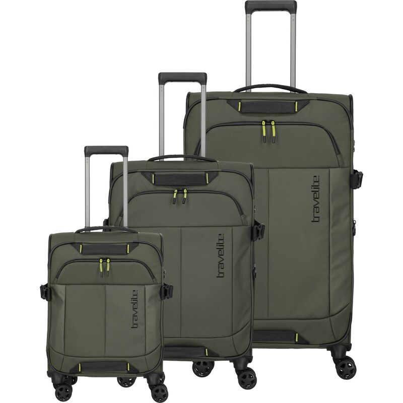 Sada cestovních kufrů Travelite Briize S,M,L Khaki 103026666