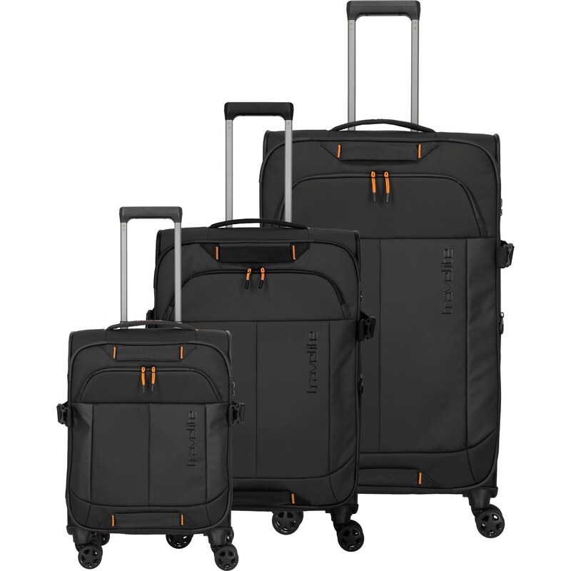Sada cestovních kufrů Travelite Briize S,M,L Black 103026665