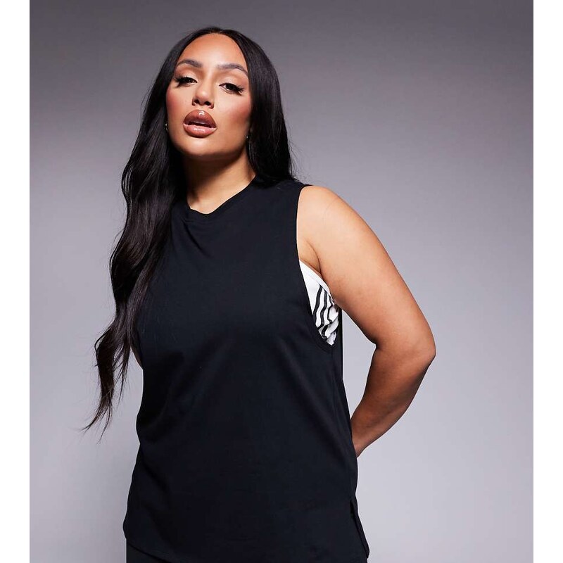 4505 Curve Icon cotton drop armhole vest with quick dry finish in 115510306