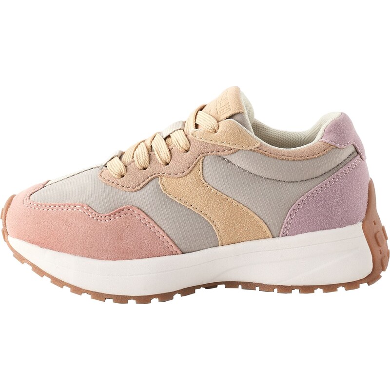 Next Tenisky světle béžová / šedá / pastelová fialová / pink