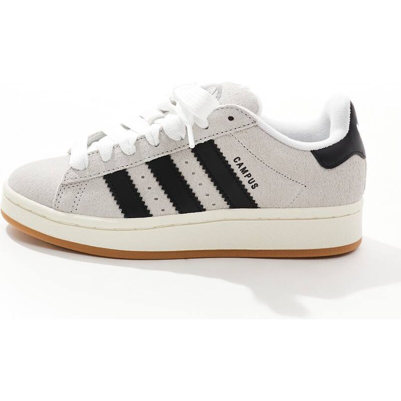 adidas Originals Campus 00s trainers in light grey and black-White