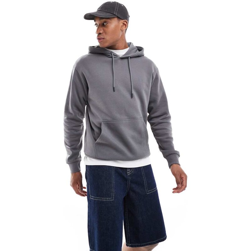Jack & Jones oversized hoodie in dark grey