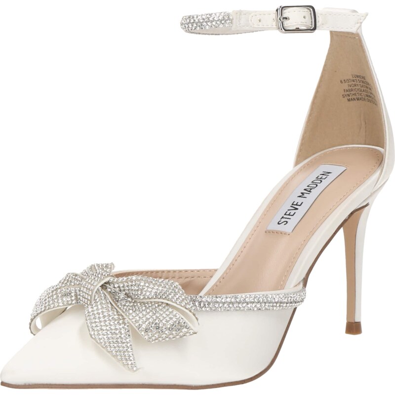 STEVE MADDEN Lodičky 'Lumiere' stříbrná / bílá