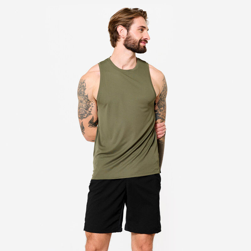DOMYOS Pánské fitness tílko prodyšné