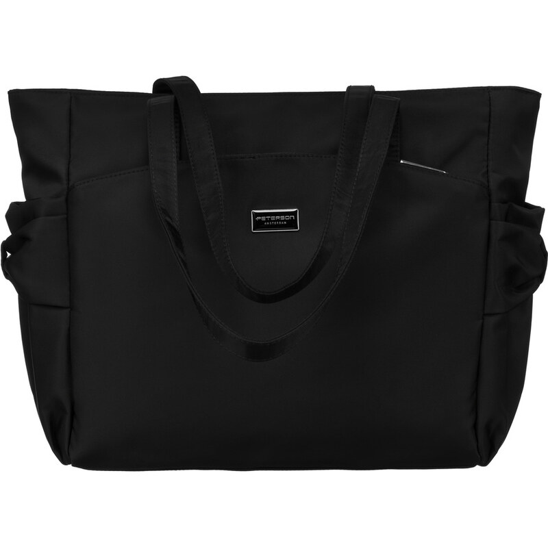 Peterson Černá dámská prostorná shopper kabelka 103104416