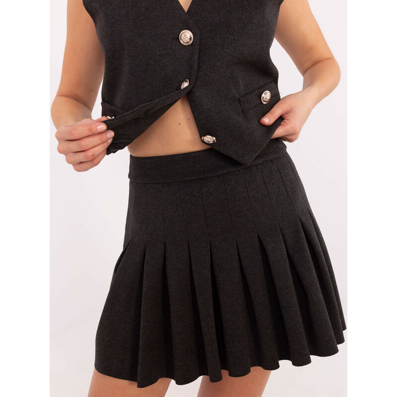 Italy Moda Skirt-DHJ-SD-A8791.32-dark gray