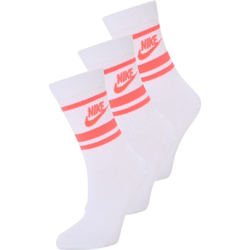 Nike Sportswear Ponožky Everyday Essential lososová / bílá