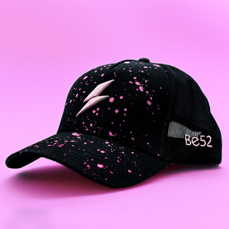 Be52 Bolt splash kšiltovka premium rose pink