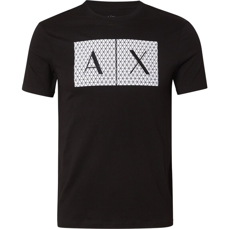 ARMANI EXCHANGE Tričko 8NZTCK černá / bílá