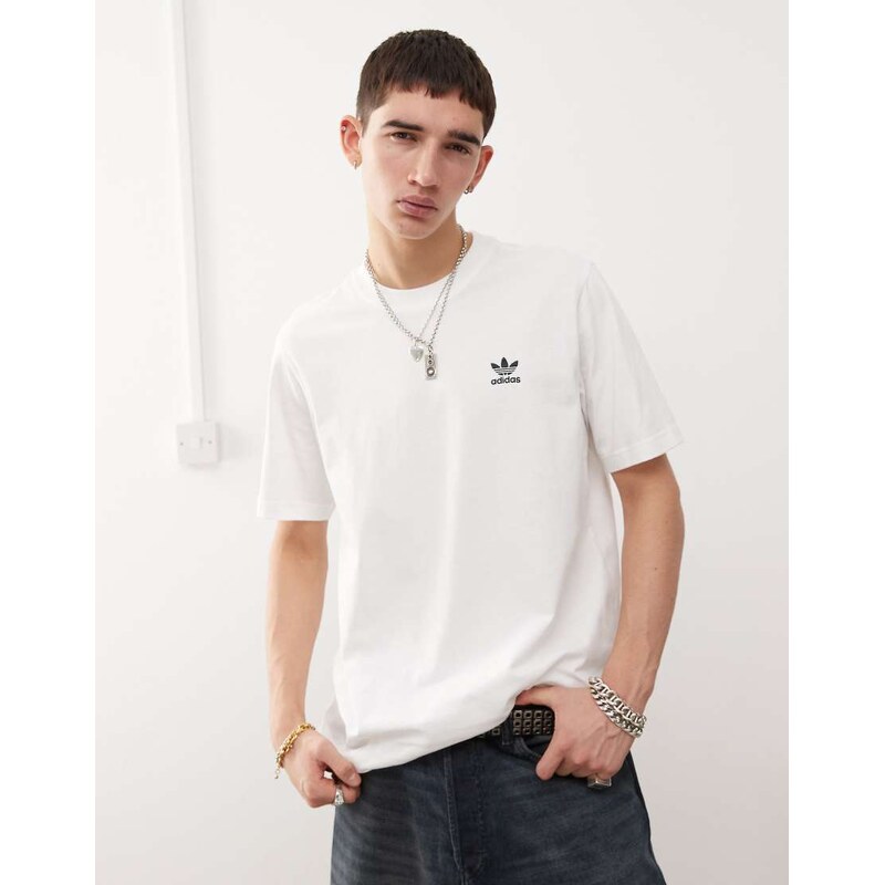 adidas Originals Trefoil Essentials t-shirt in white