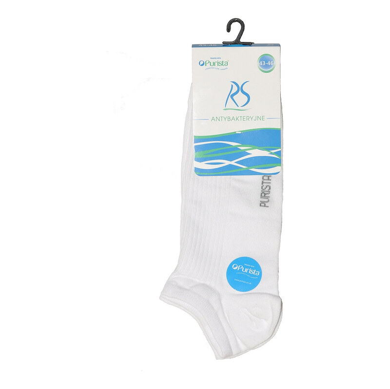 Pánské kotníkové ponožky Socks Antibakteriální Bílá - Regina