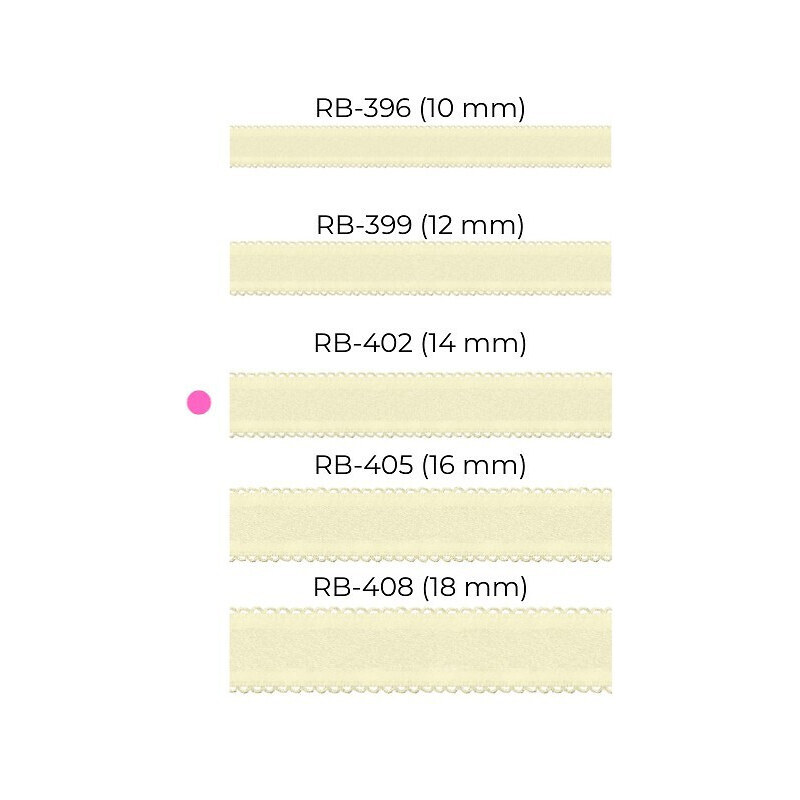 Dámská ramínka RB 399 12 mm smetanové - Julimex