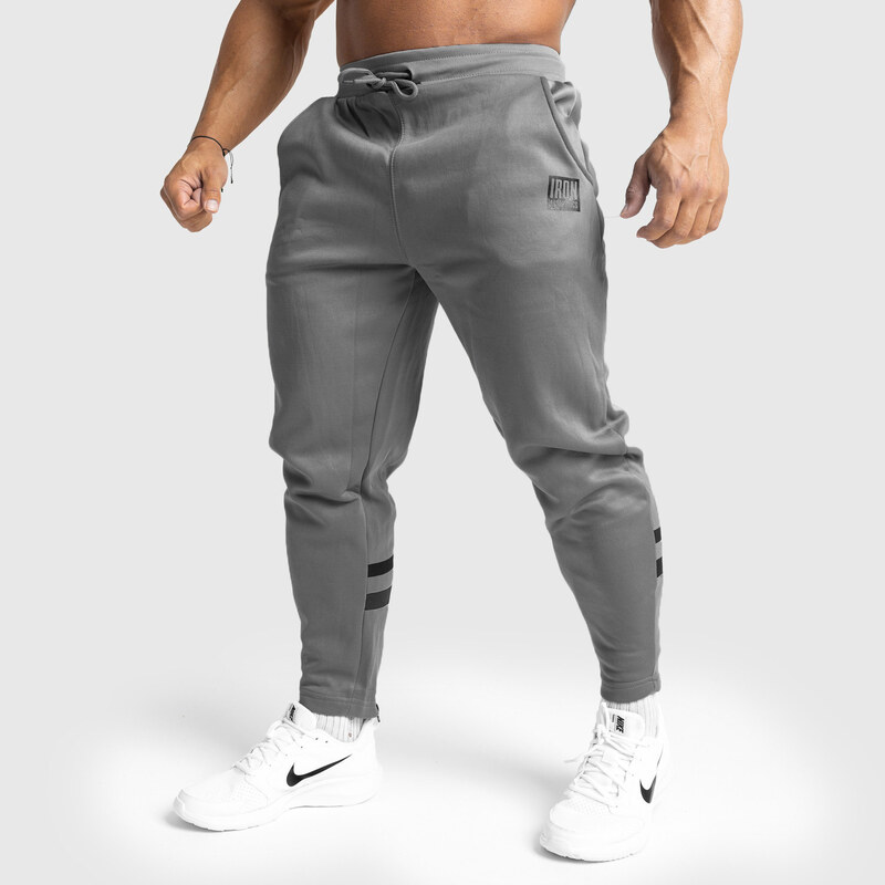 Jogger tepláky Iron Aesthetics Boxed, šedá